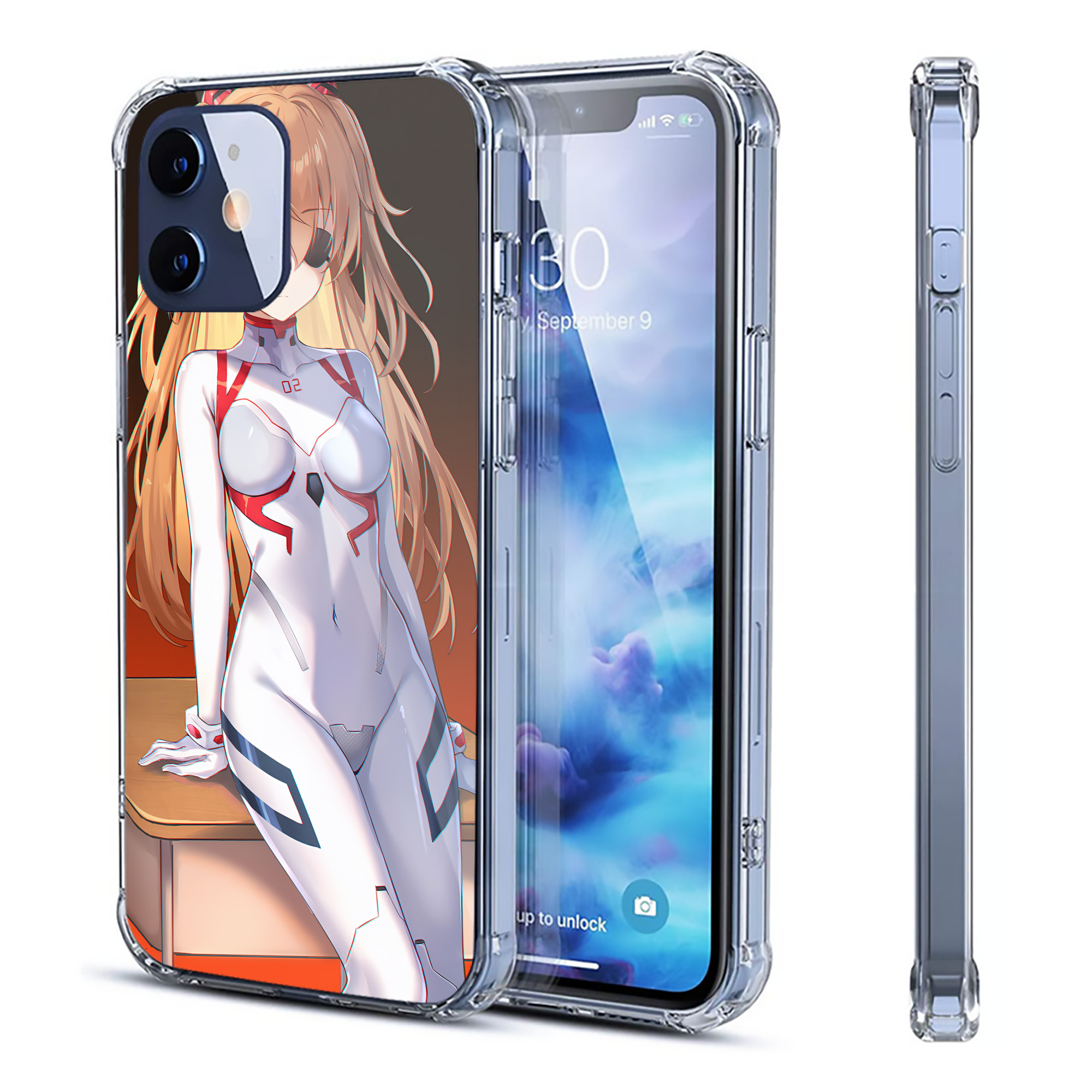 （画像用） EVA 新世紀エヴァンゲリオン 【iPhone 12シリーズ対応】透明スマホケース（クリアソフトケース）